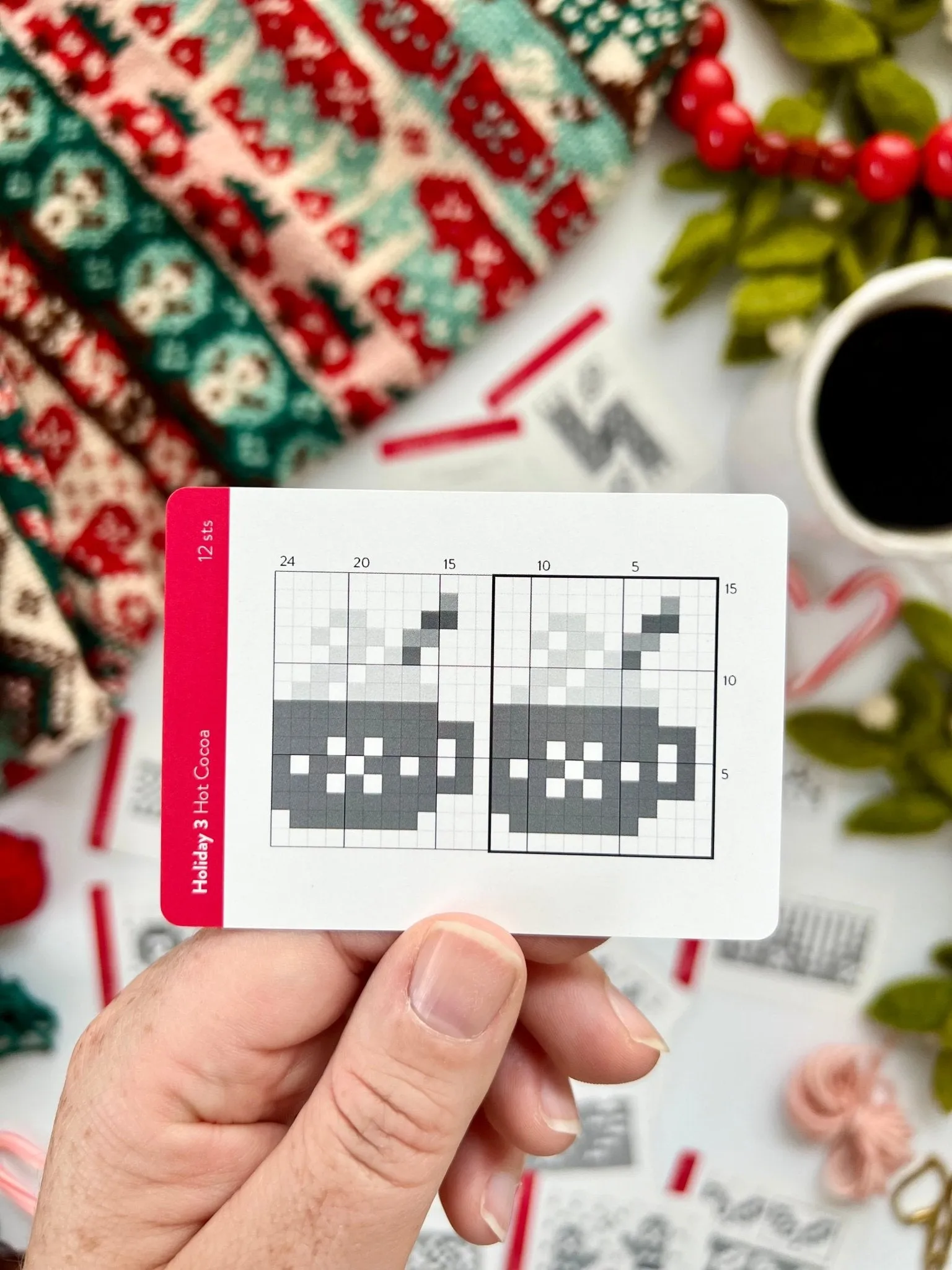 Holiday 3 Doodle Deck: Knitting Chart & Stitch Dictionary cards