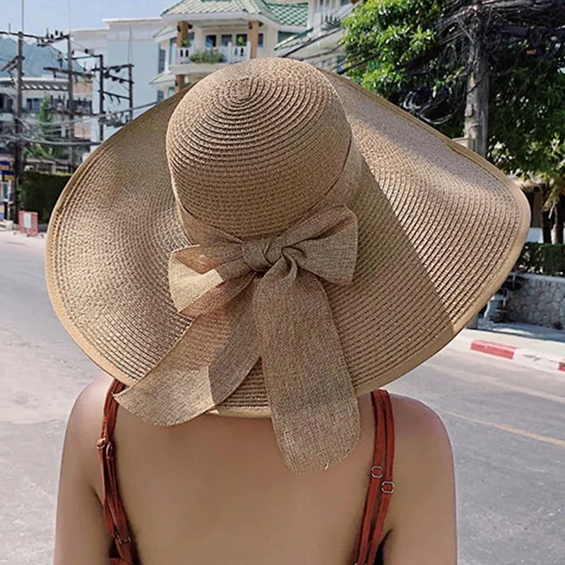 Hollywood Vintage Style Floppy Summer Hats with Bow