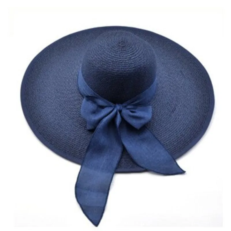 Hollywood Vintage Style Floppy Summer Hats with Bow