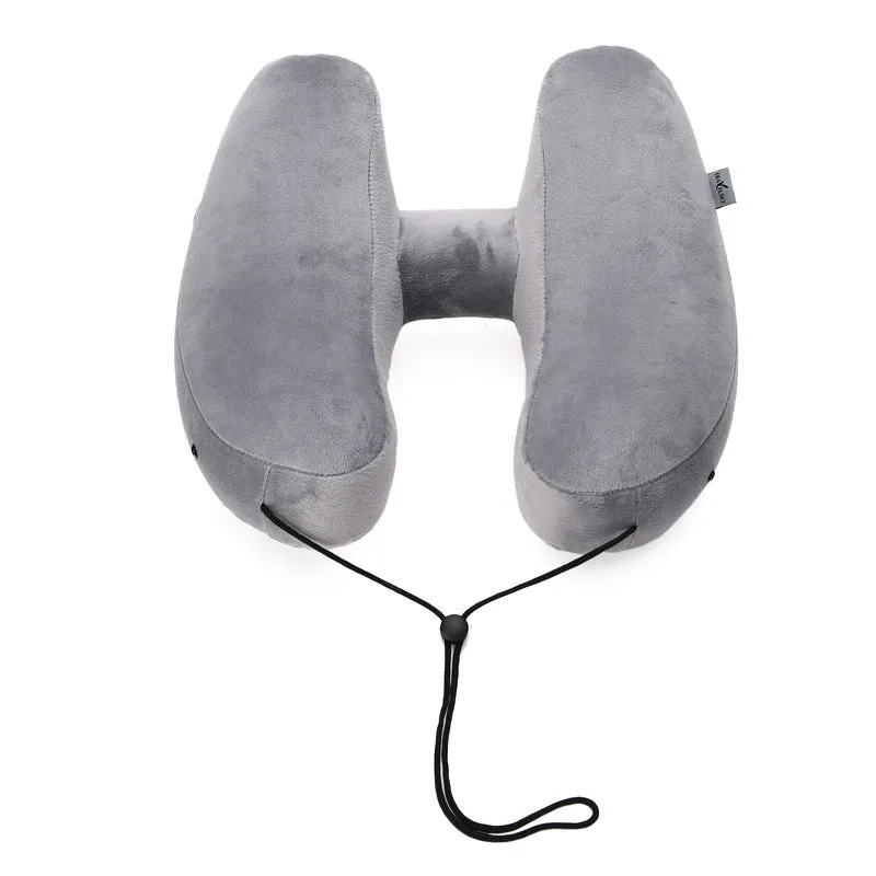 Hooded Travel Pillow Inflatable Neck Folding Lightweight Nap Car Office Airplane Sleeping Cushion Pillows  | Brodtica.com