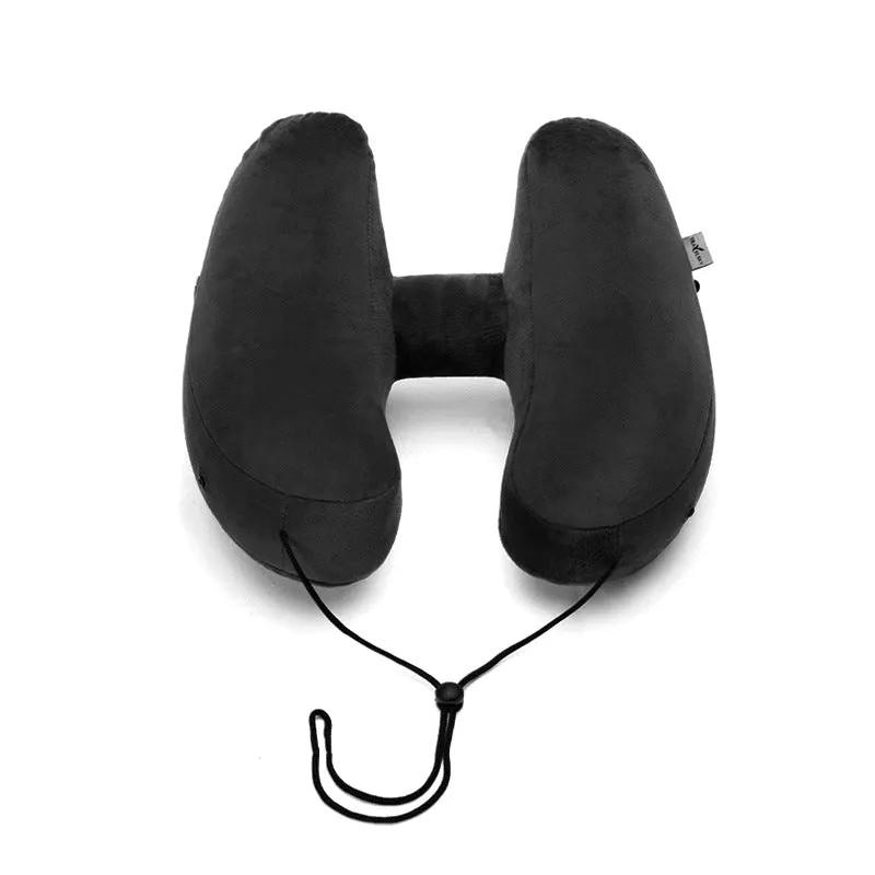 Hooded Travel Pillow Inflatable Neck Folding Lightweight Nap Car Office Airplane Sleeping Cushion Pillows  | Brodtica.com