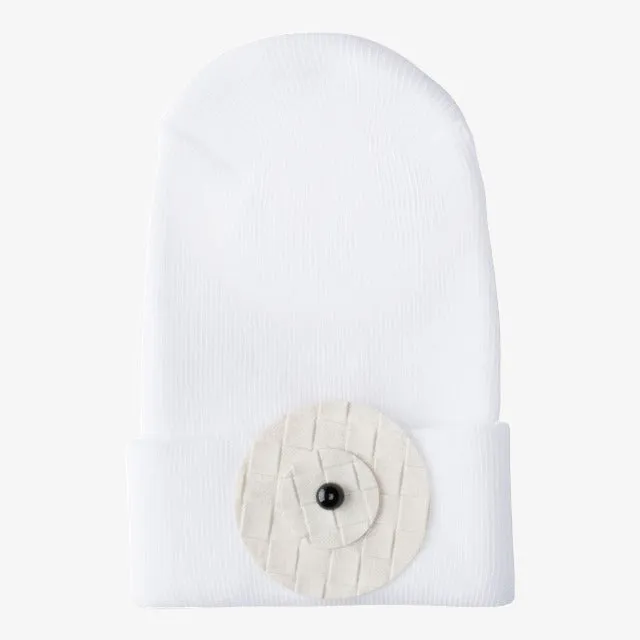 Hospital Hat - Cream Circle