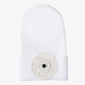 Hospital Hat - Cream Circle