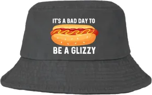 Hot Dogs Hat It’s A Bad Day to Be A Glizzy Bucket Hat for Mens Sun Hat Trendy Bucket Hat Wash Black