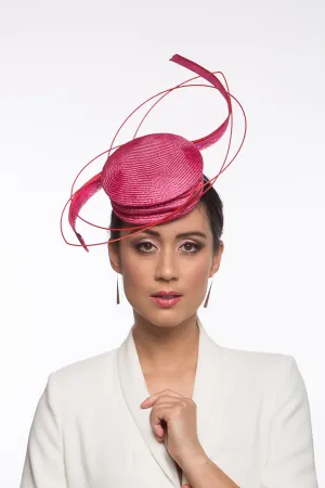 Hot Pink and Red Sculptured Hat
