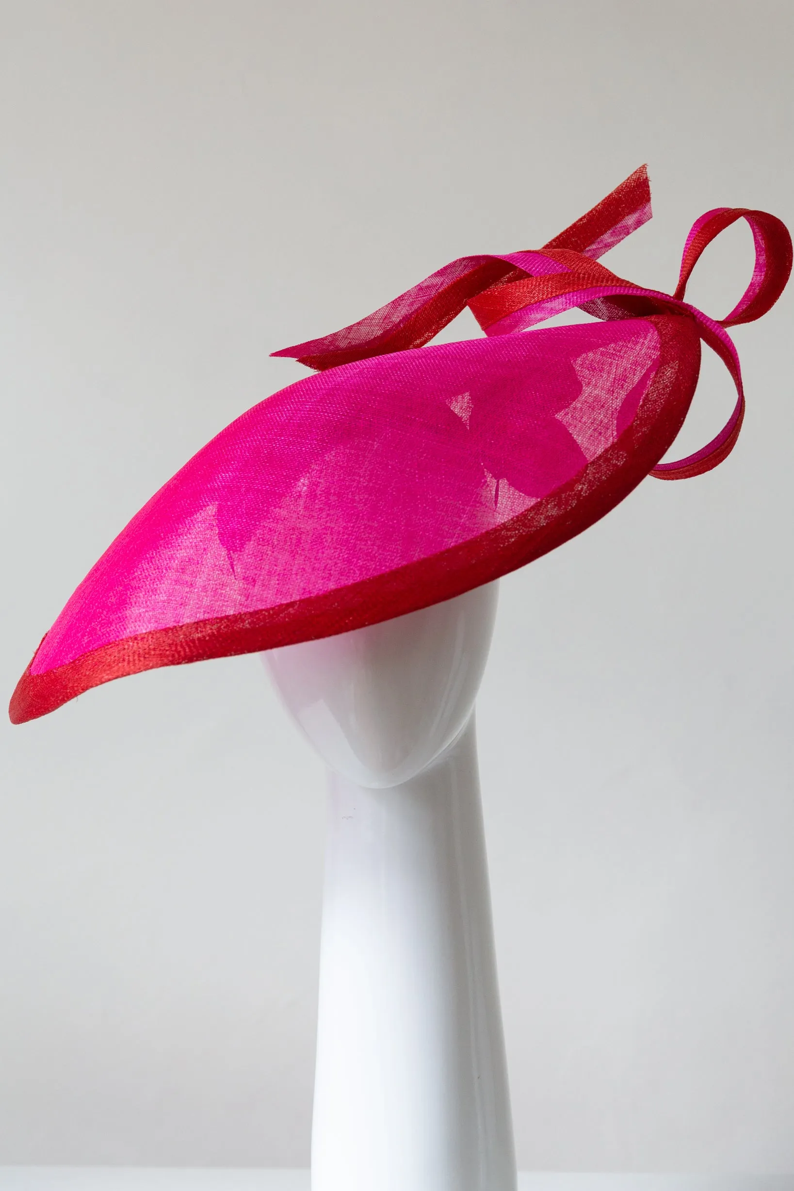 Hot Pink and Red Sweeping Picture Hat