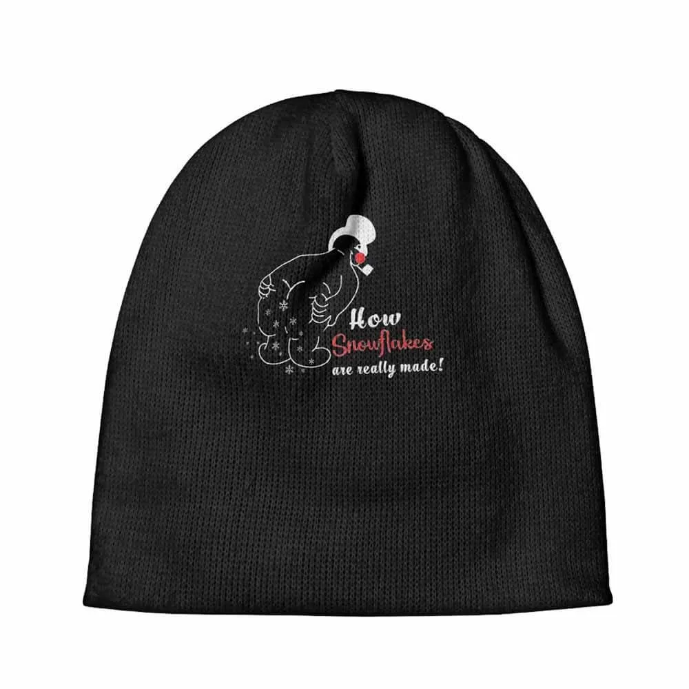 How Snowflakes Are Really Made Santa Warm Knitted Beanies Hat
