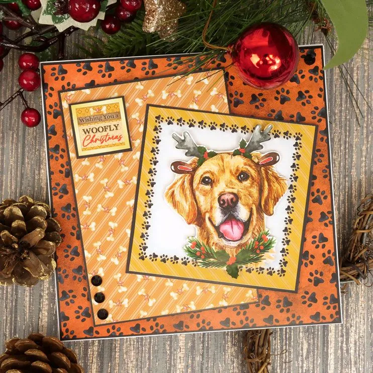 Hunkydory Christmas Pawsome Portraits Picture Perfect Paper Pad 8"x 8"