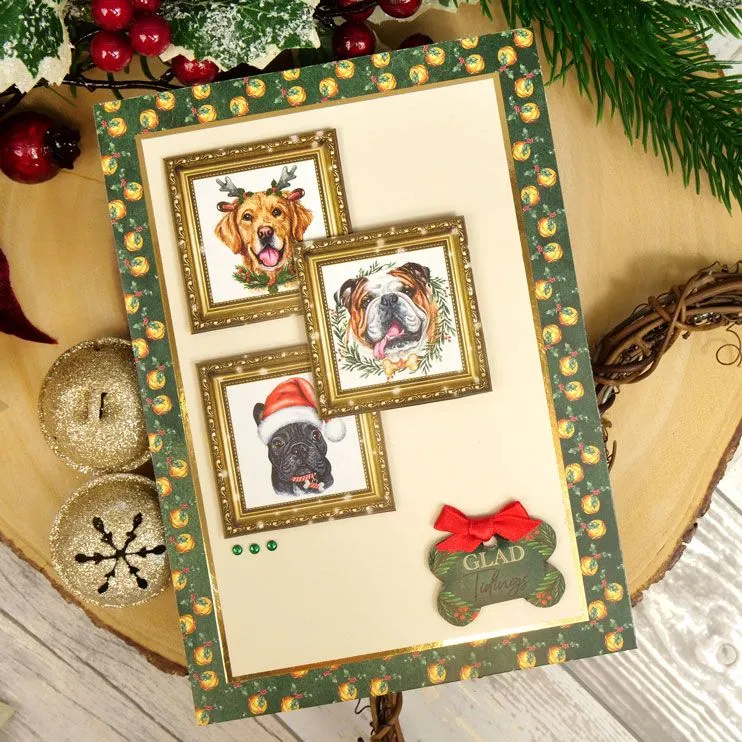 Hunkydory Christmas Pawsome Portraits Picture Perfect Paper Pad 8"x 8"