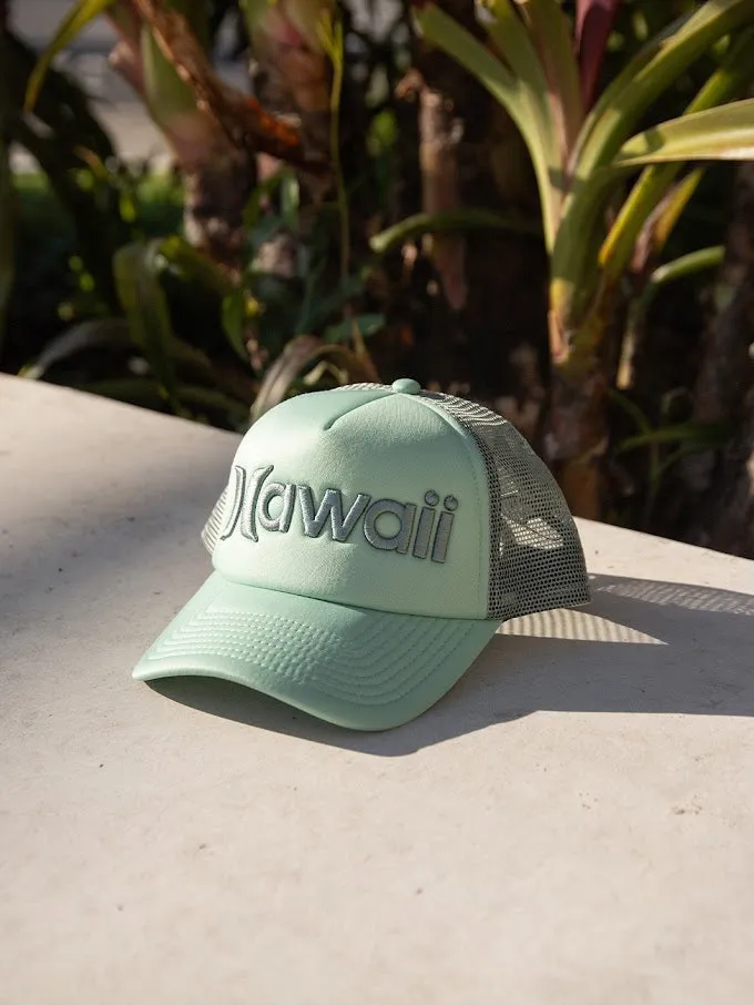 HURLEY HAWAII WOMENS TRUCKER - GREEN