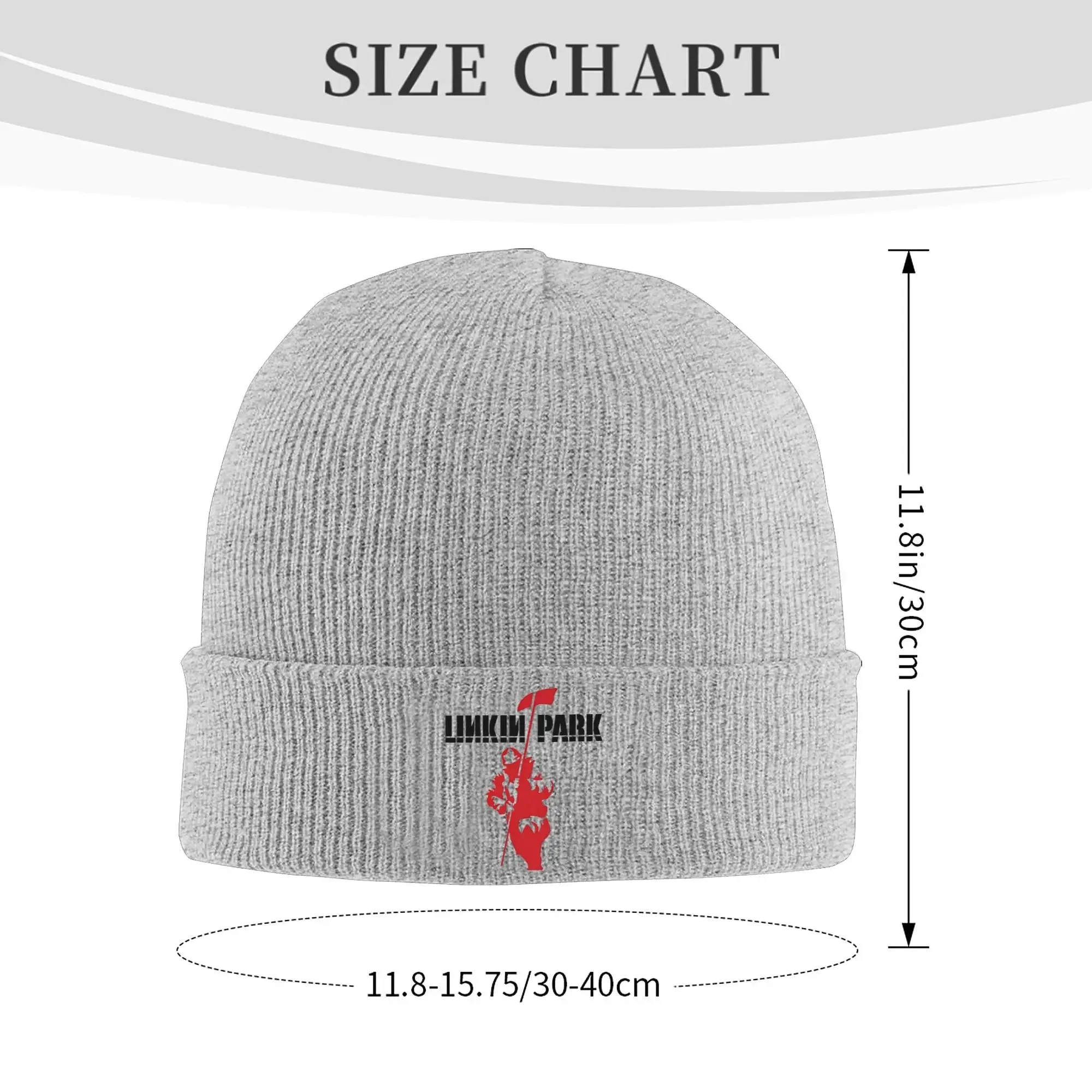 Hybrid Theory Linkin Park Beanie Cap – Winter Knit Hats for Men and Women, Rock Music Inspired Warm Acrylic Melon Cap