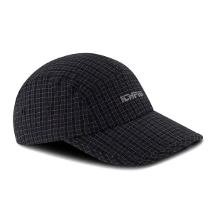 Ichpig - Ripstop Check 5 Panel Hat Black