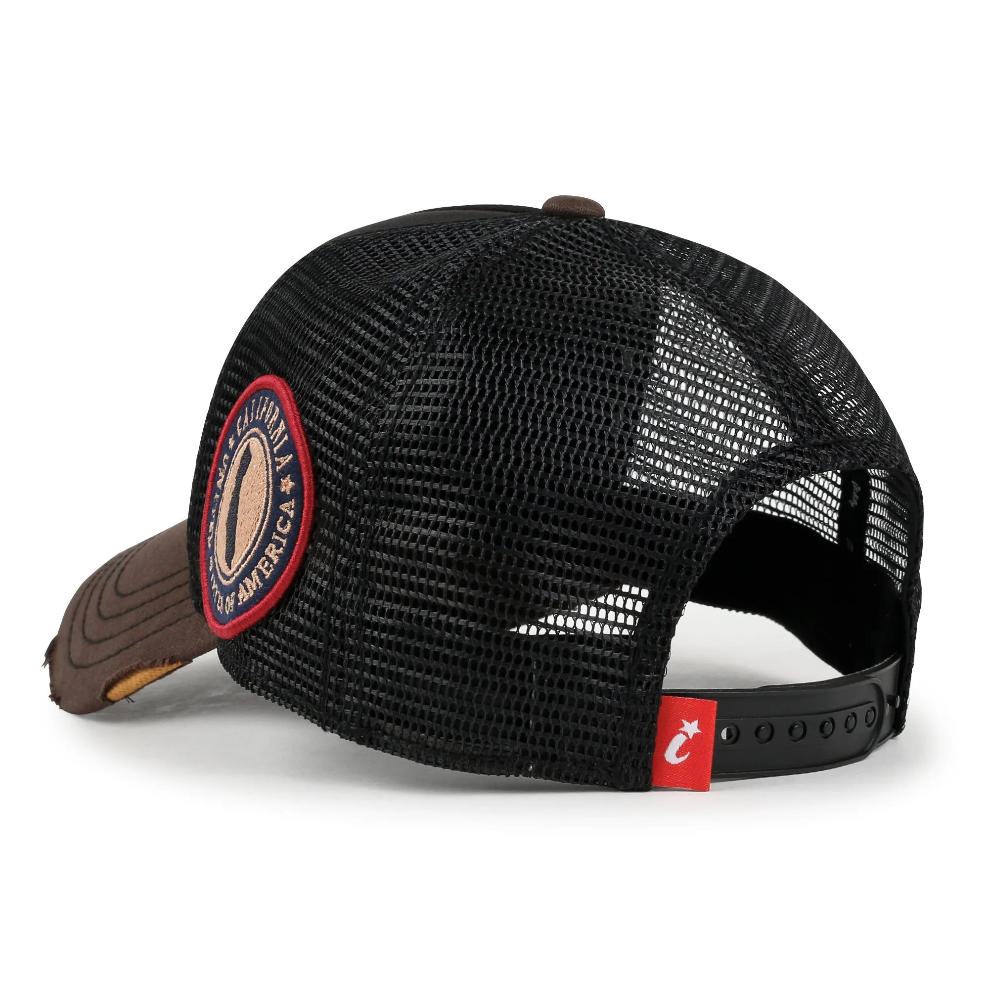 ililily PREMIUM California Bear Embroidered Baseball Cap Vintage Trucker Hat