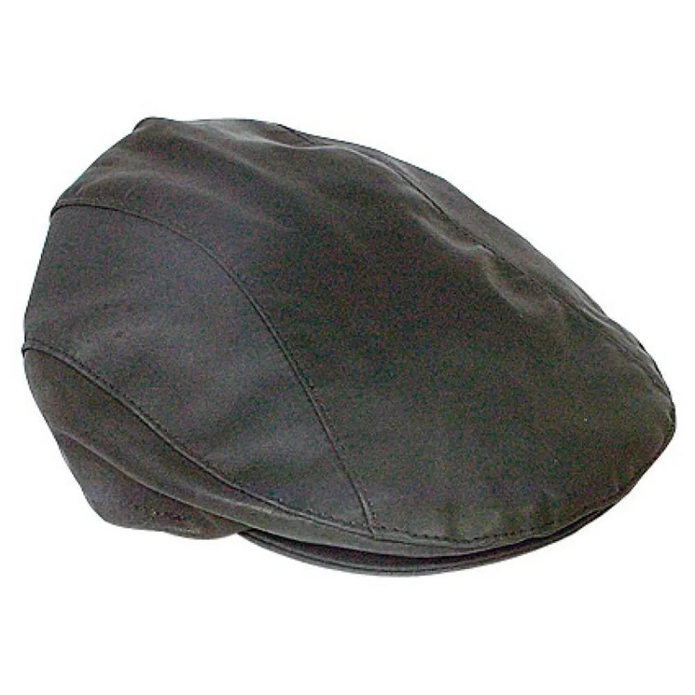 Jacaru Hats Kangaroo Skin Drivers Cap - Black