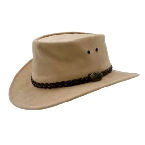 Jacaru Kids PU Suede Hat - Sand