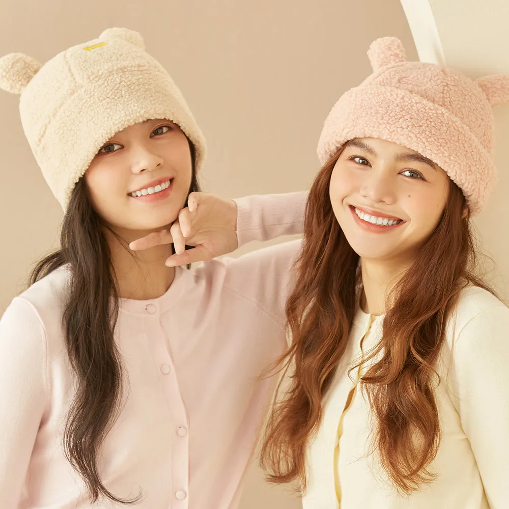 Japan Stock Cat Ear Warm Cuffed Beanie Hat for Women Teens Girls Skull Cap 