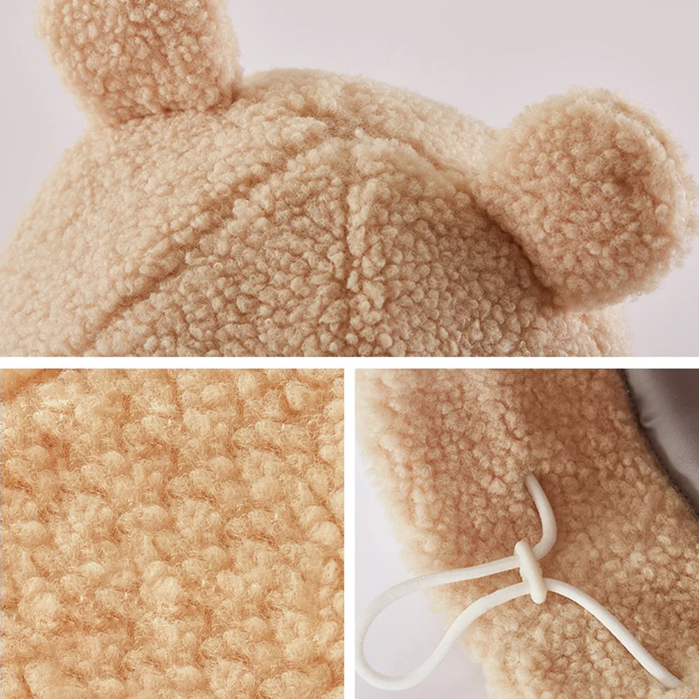 Japan Stock Cat Ear Warm Cuffed Beanie Hat for Women Teens Girls Skull Cap 