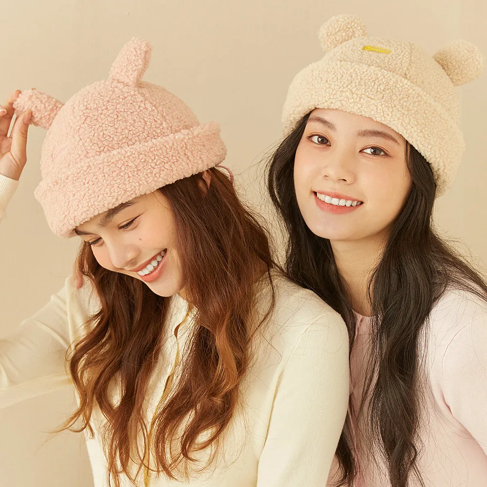 Japan Stock Cat Ear Warm Cuffed Beanie Hat for Women Teens Girls Skull Cap 