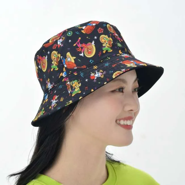 JDS - The Three Caballeros 80th x Donald Duck, Panchito Pistoles & José Carioca Reversible Bucket Hat for Adults (Release Date: Feb 11, 2025)