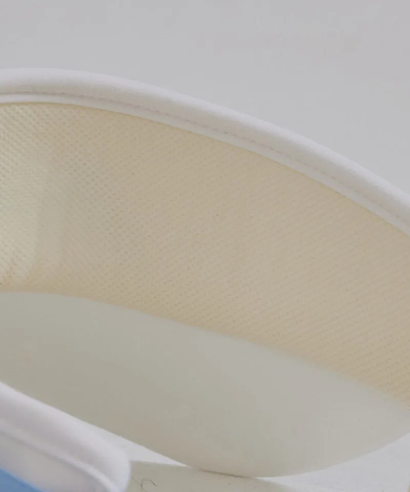 J.Jane Logo Ribbon Suncap - White