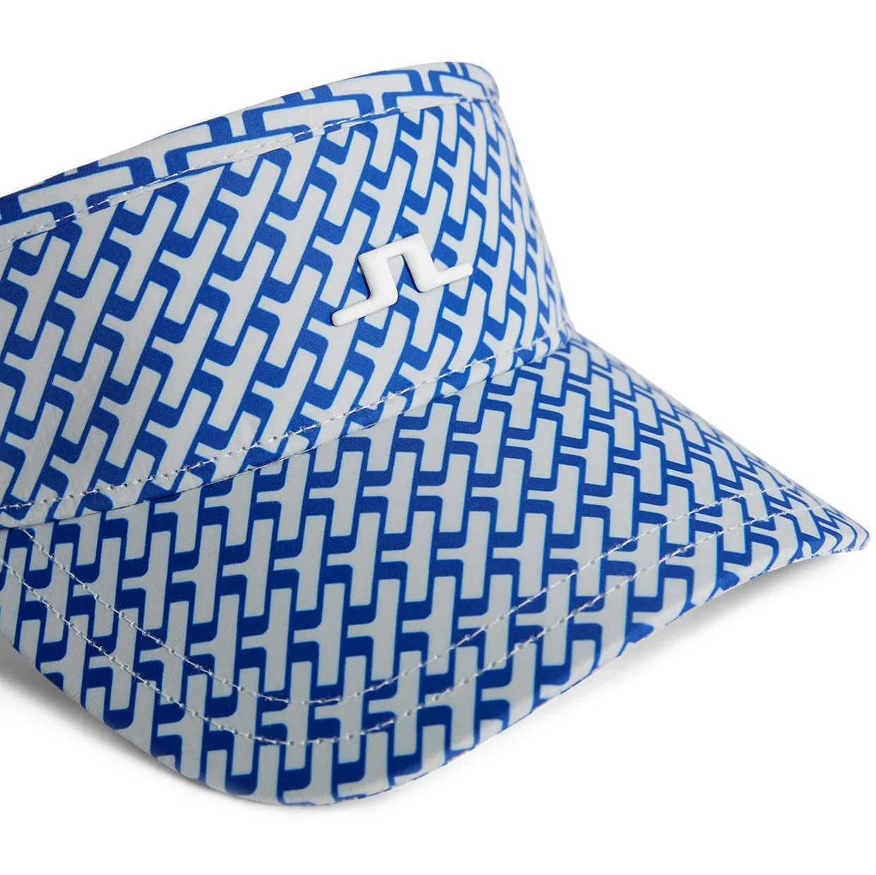 J.Lindeberg Women's Yada Printed Golf Visor - Tour Geo Moonbeam