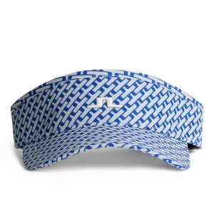 J.Lindeberg Women's Yada Printed Golf Visor - Tour Geo Moonbeam