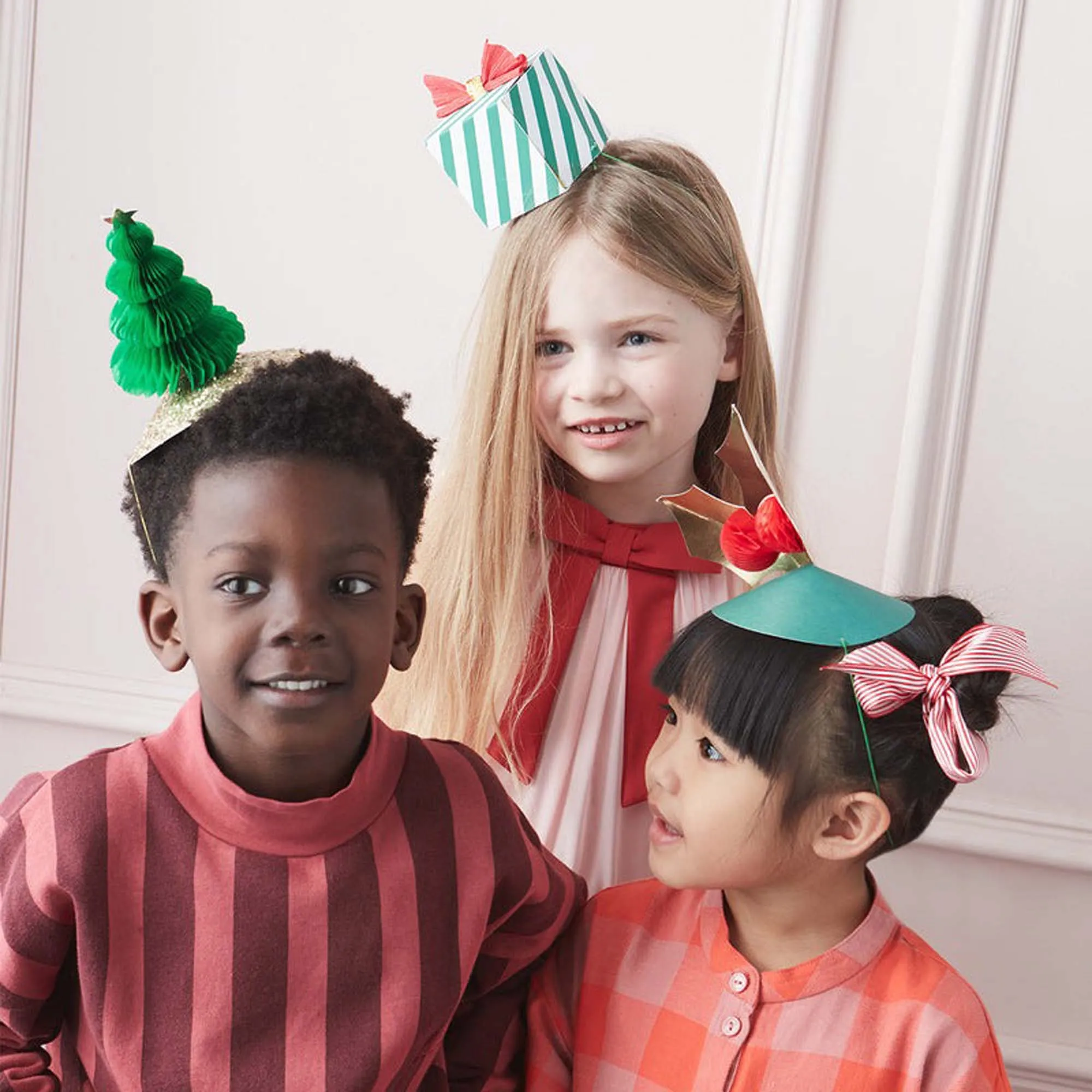 Jolly Christmas Party Hats for Kids, 6 Count