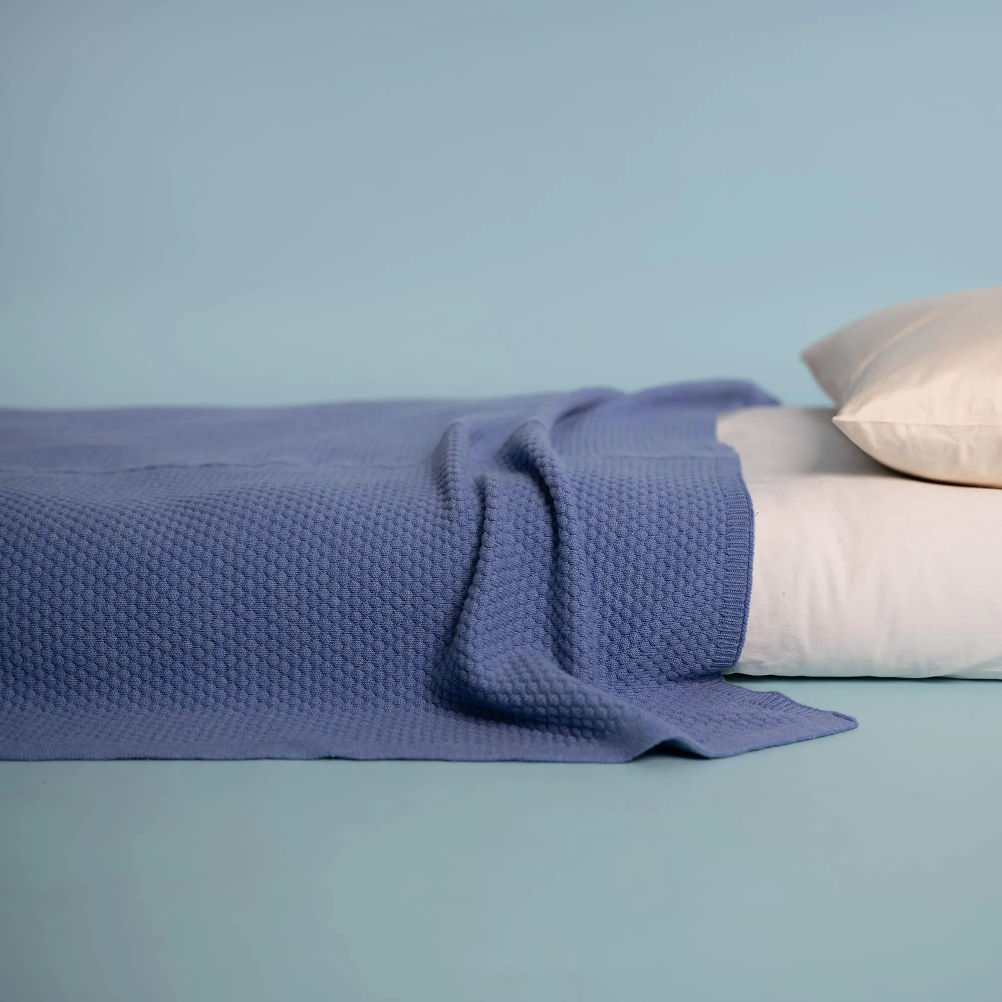 JUNEAU 100% Organic Merino Wool Knit Blanket (No Elastic, No Polyamide, No Latex, Biodegradable)
