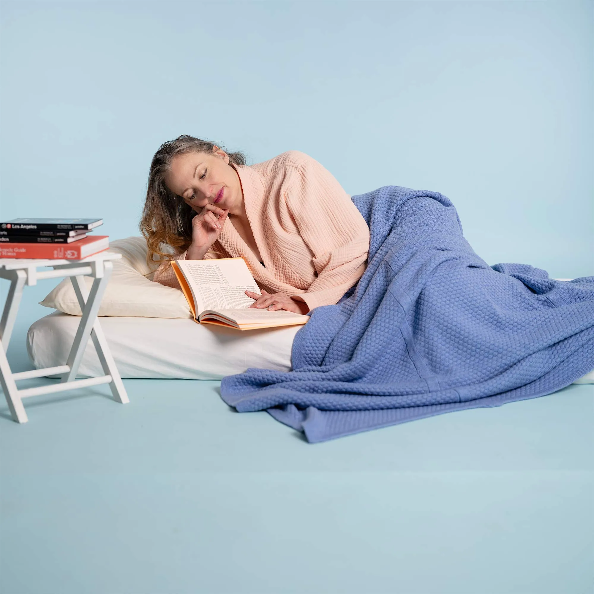 JUNEAU 100% Organic Merino Wool Knit Blanket (No Elastic, No Polyamide, No Latex, Biodegradable)