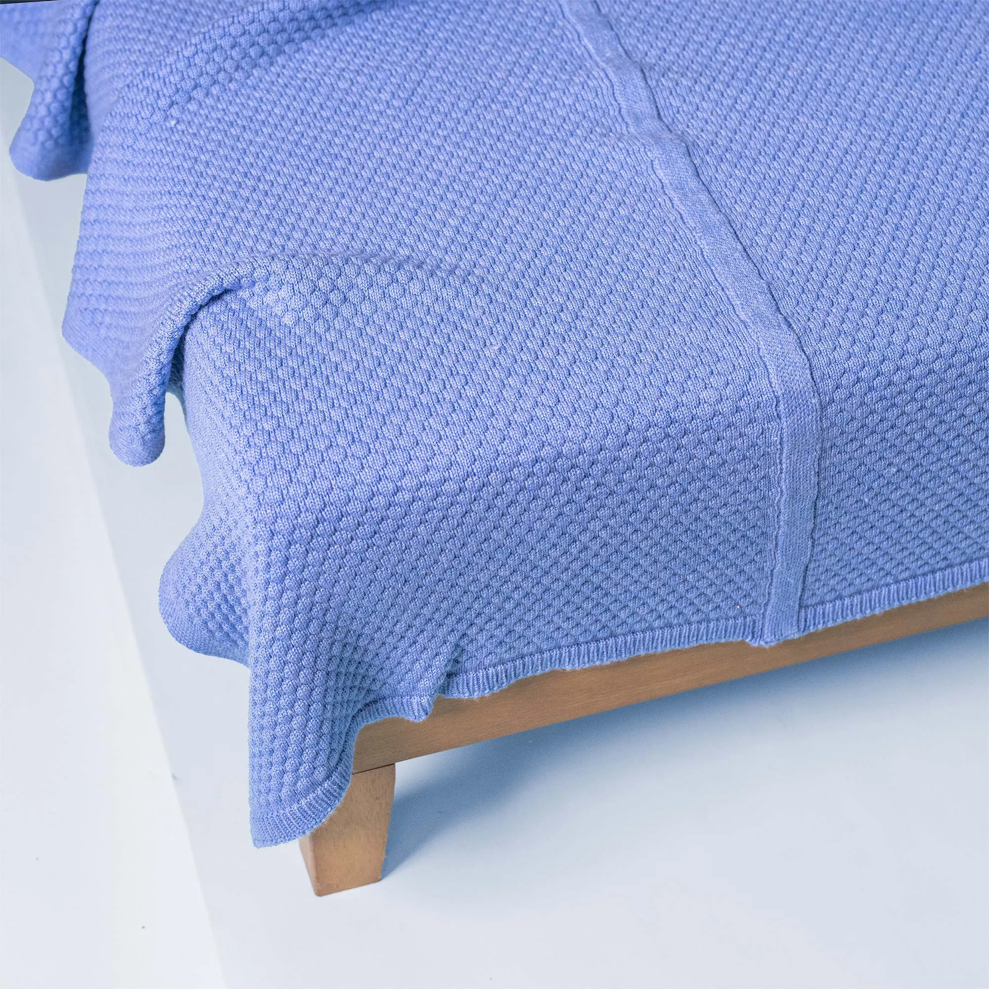 JUNEAU 100% Organic Merino Wool Knit Blanket (No Elastic, No Polyamide, No Latex, Biodegradable)