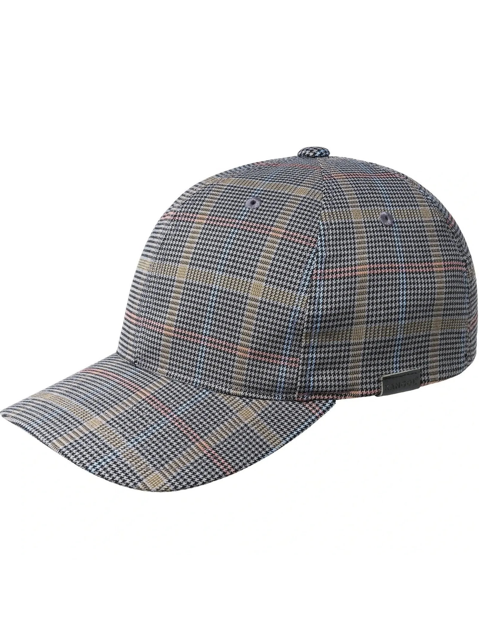Kangol Pattern Flexfit Baseball Cap Grey Plaid K5143HT GP011