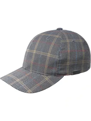 Kangol Pattern Flexfit Baseball Cap Grey Plaid K5143HT GP011