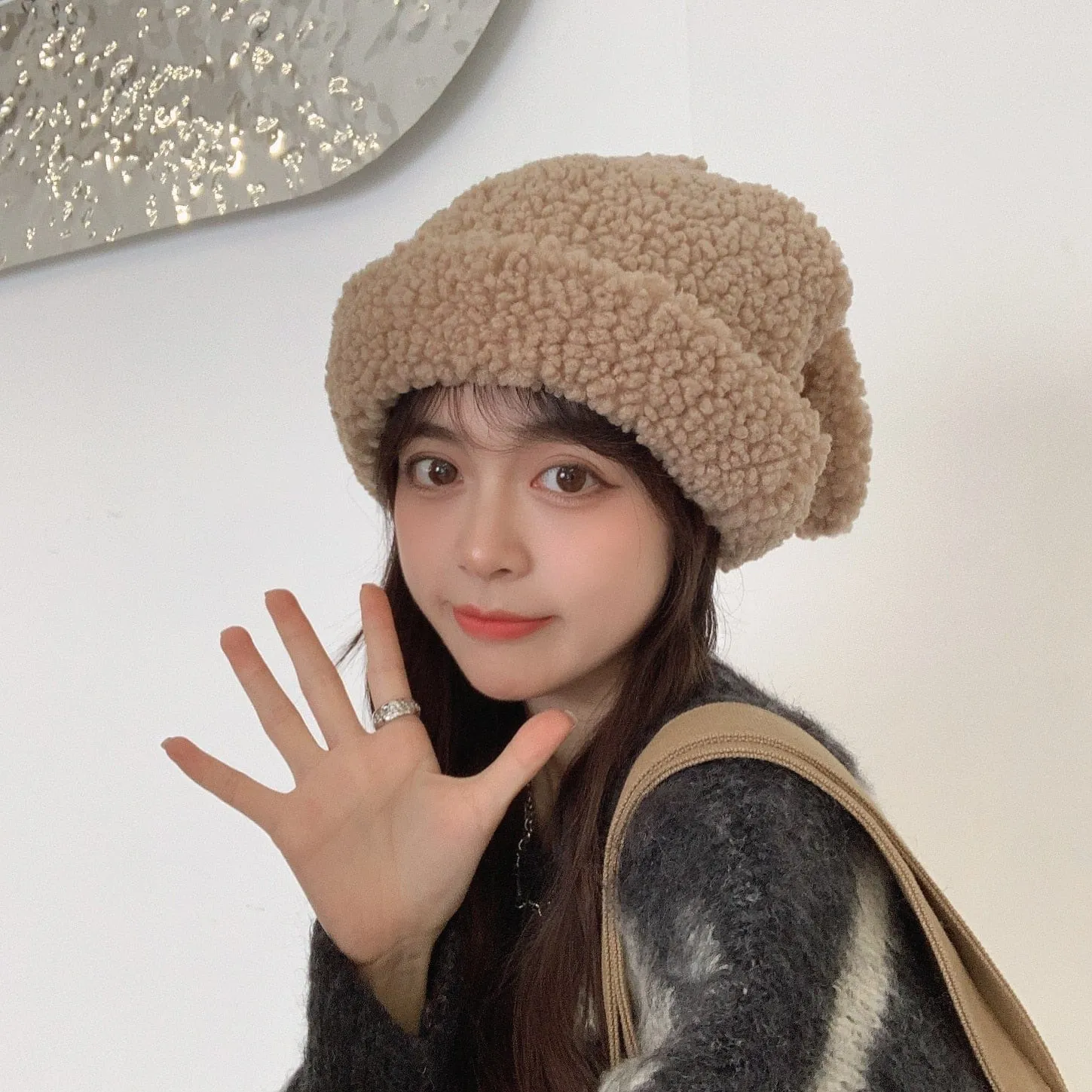 Kawaii Fluffy Rabbit Ears Wooly Hat
