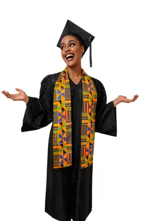 Kente African Print Graduation Stole/Sash DP4075S1