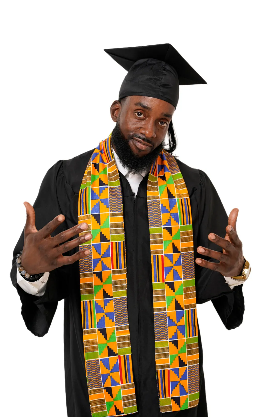 Kente African Print Graduation Stole/Sash DP4075S1