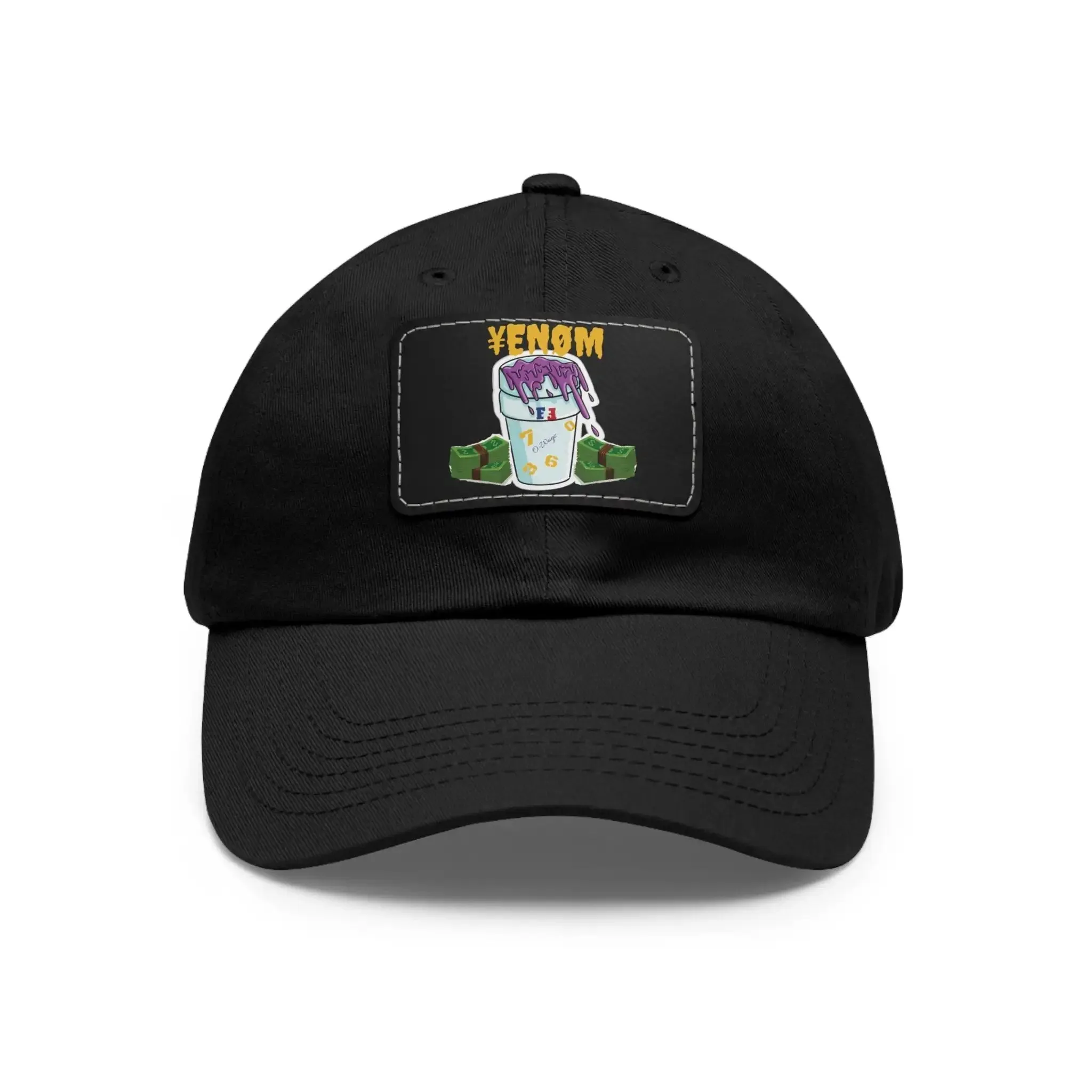 Keyan Dad Hat with Leather Patch (Rectangle)