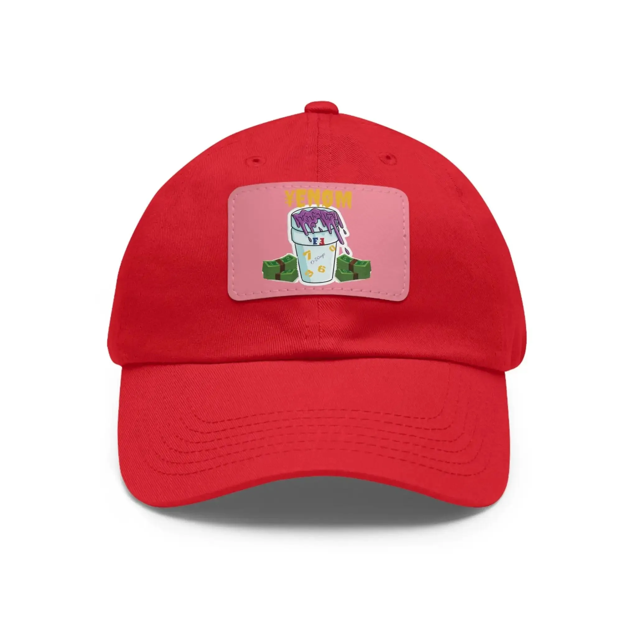 Keyan Dad Hat with Leather Patch (Rectangle)