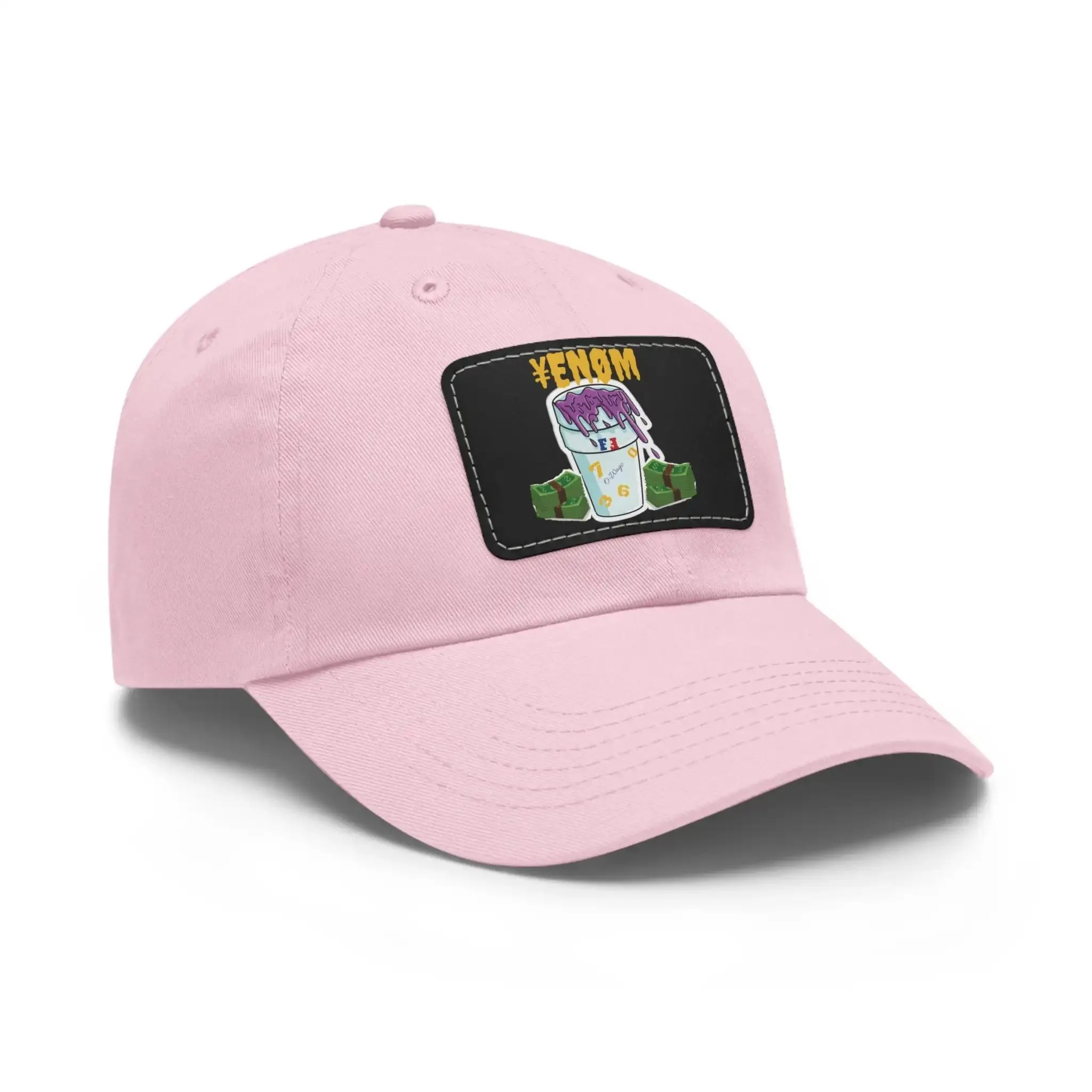 Keyan Dad Hat with Leather Patch (Rectangle)