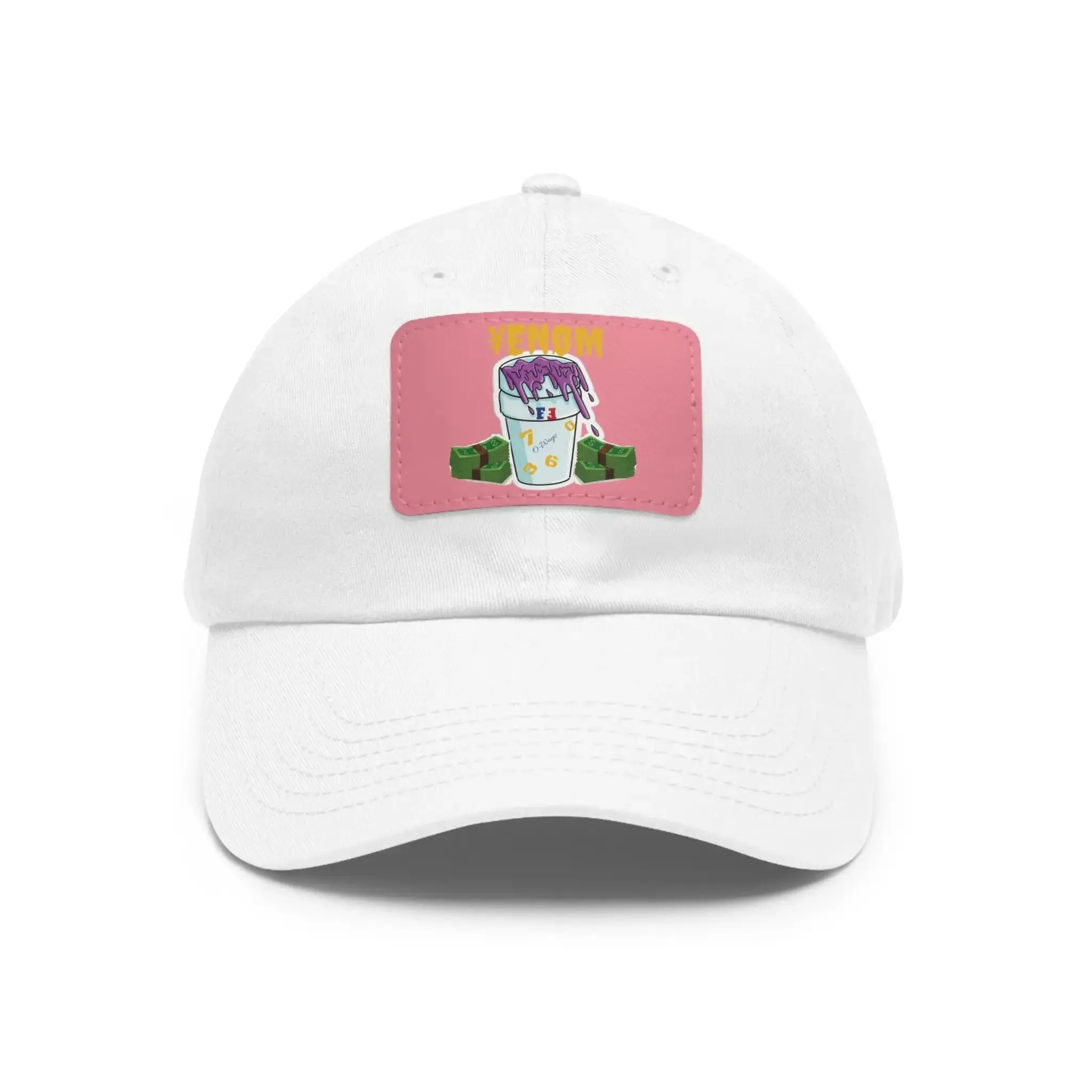 Keyan Dad Hat with Leather Patch (Rectangle)