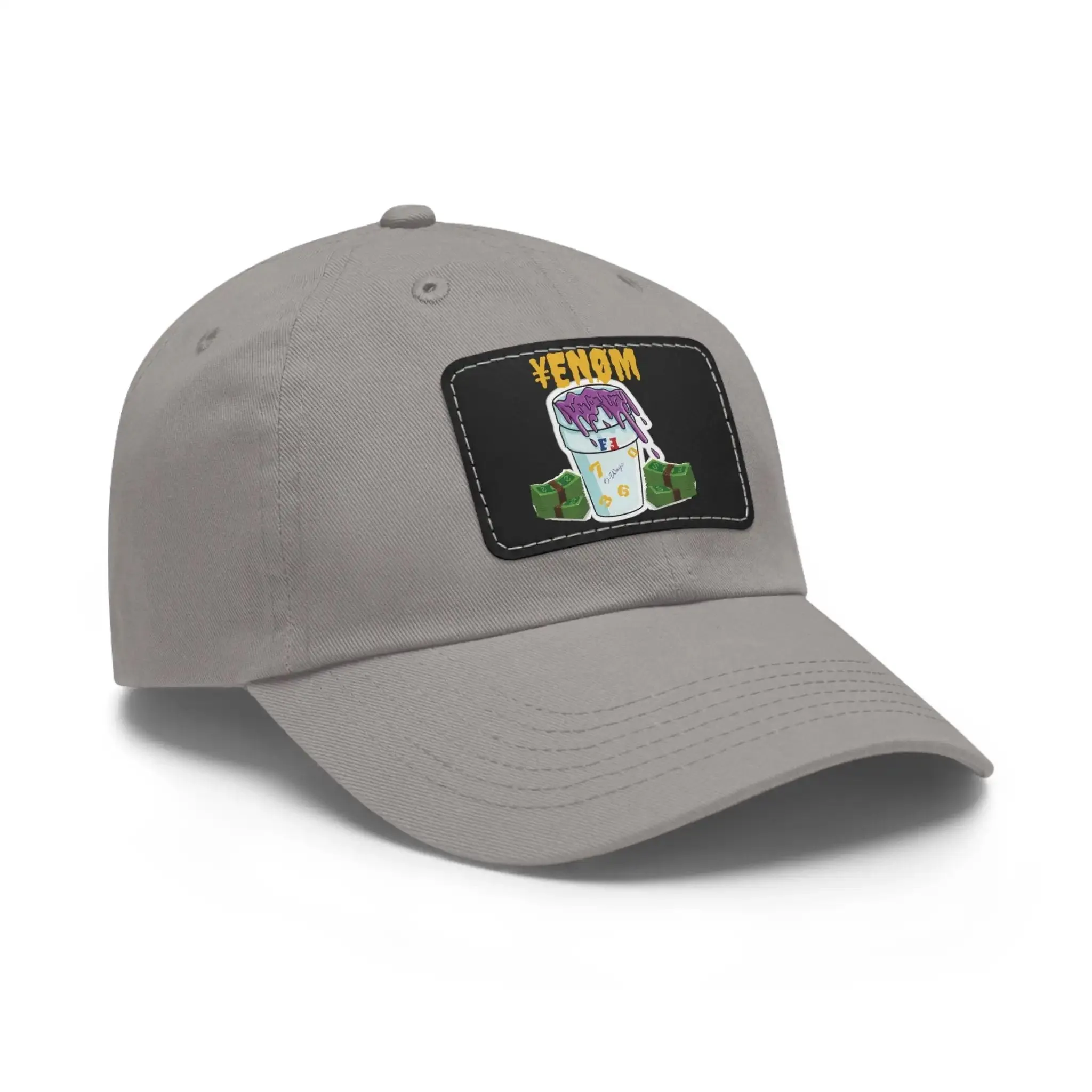 Keyan Dad Hat with Leather Patch (Rectangle)