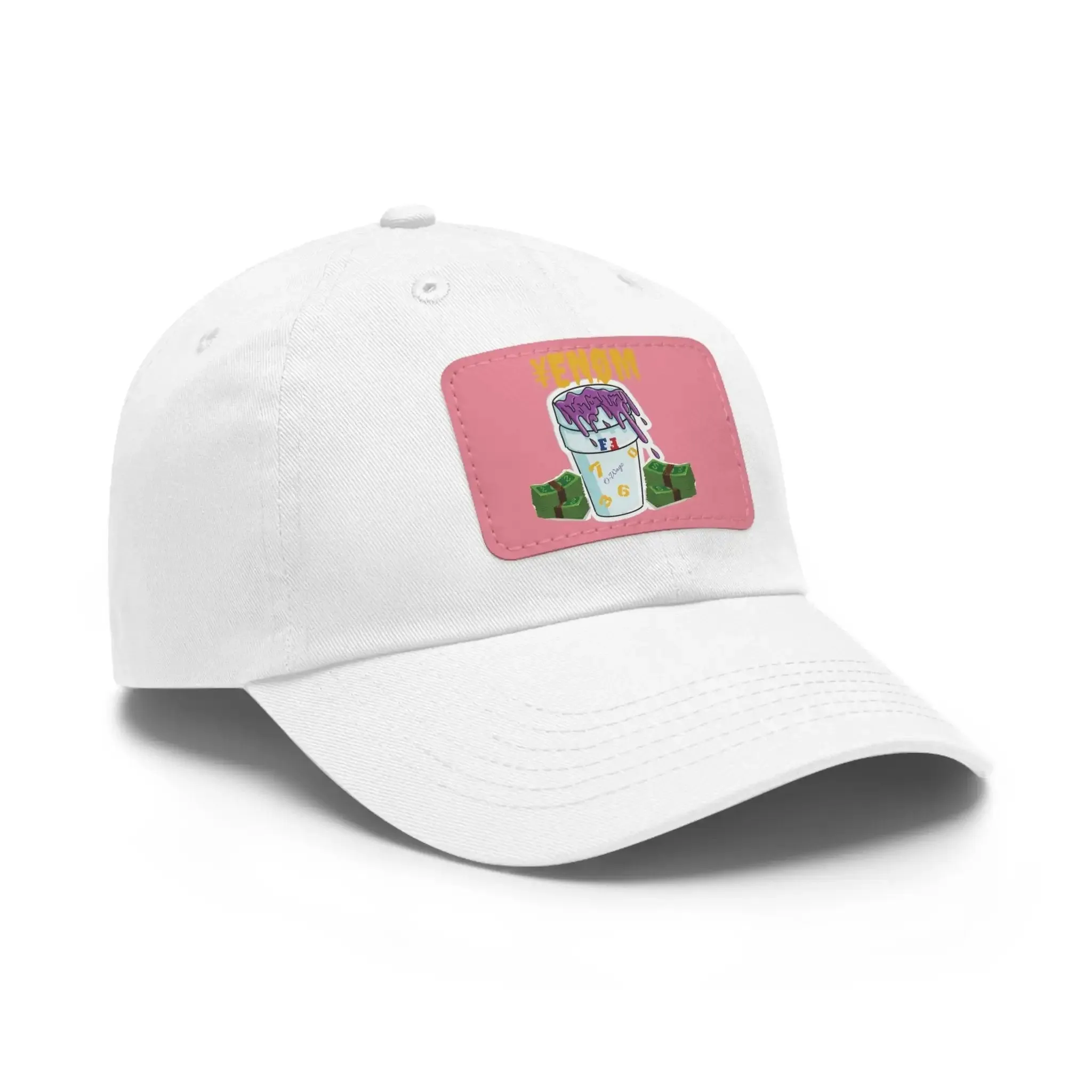 Keyan Dad Hat with Leather Patch (Rectangle)