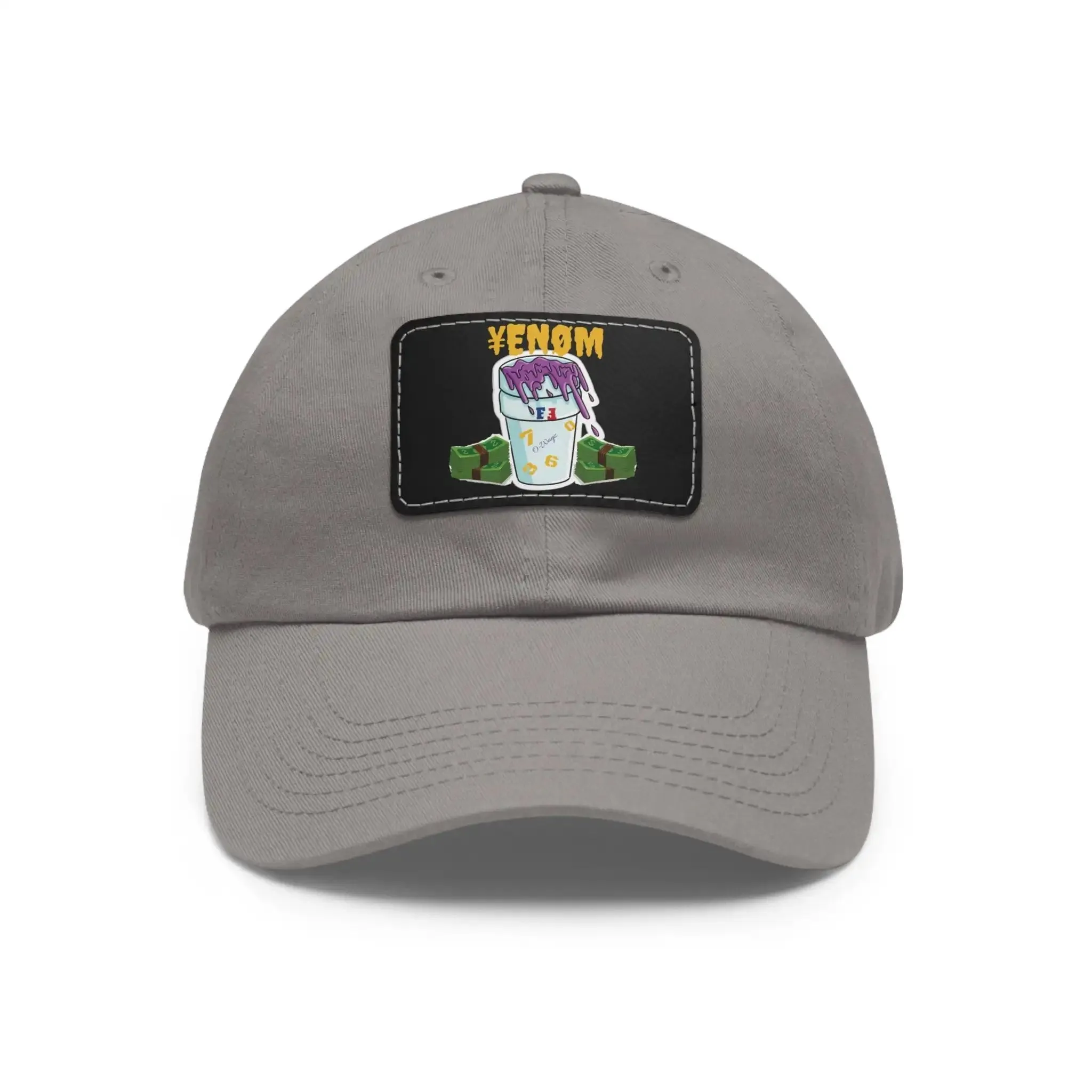 Keyan Dad Hat with Leather Patch (Rectangle)