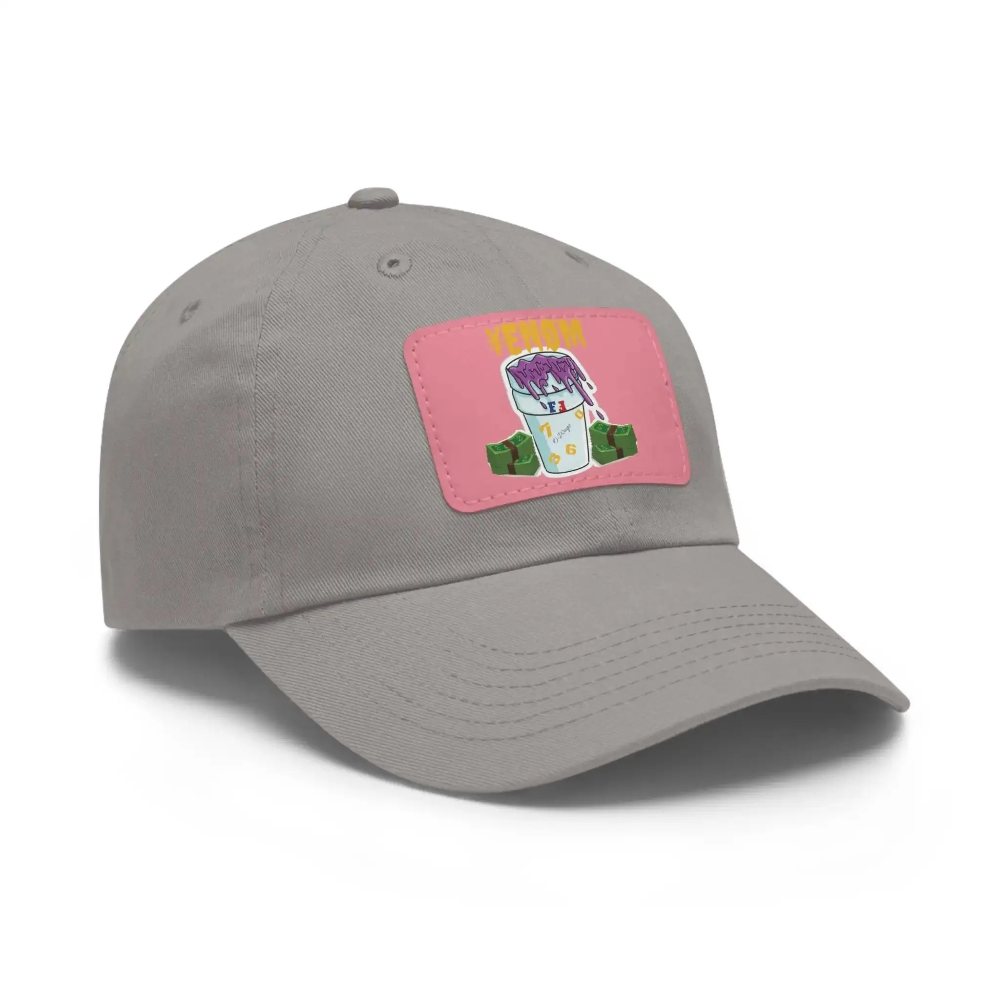 Keyan Dad Hat with Leather Patch (Rectangle)