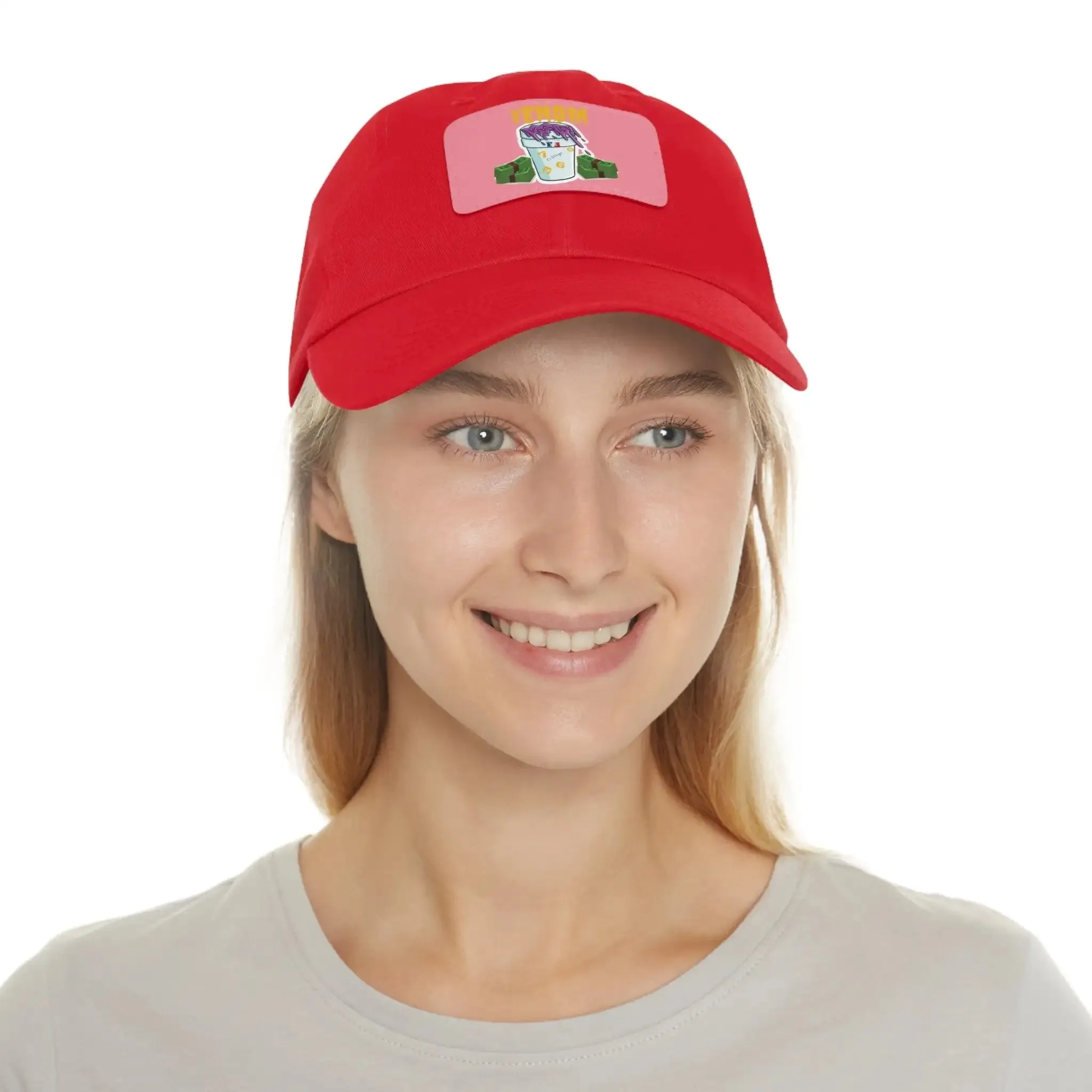 Keyan Dad Hat with Leather Patch (Rectangle)