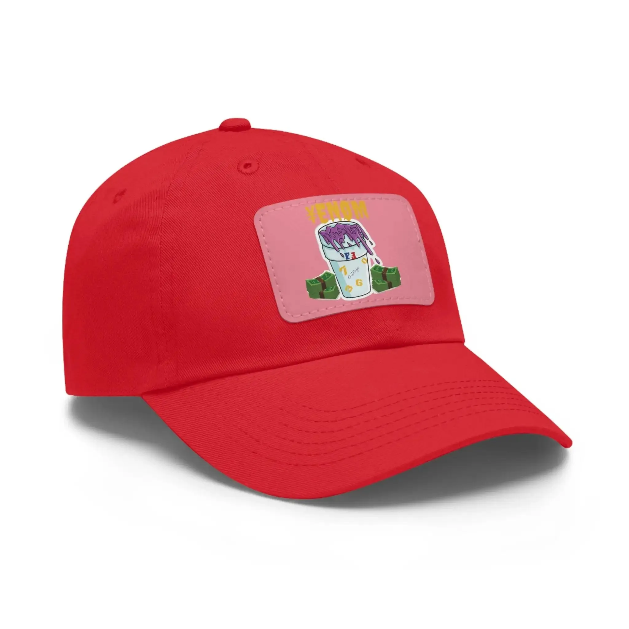 Keyan Dad Hat with Leather Patch (Rectangle)