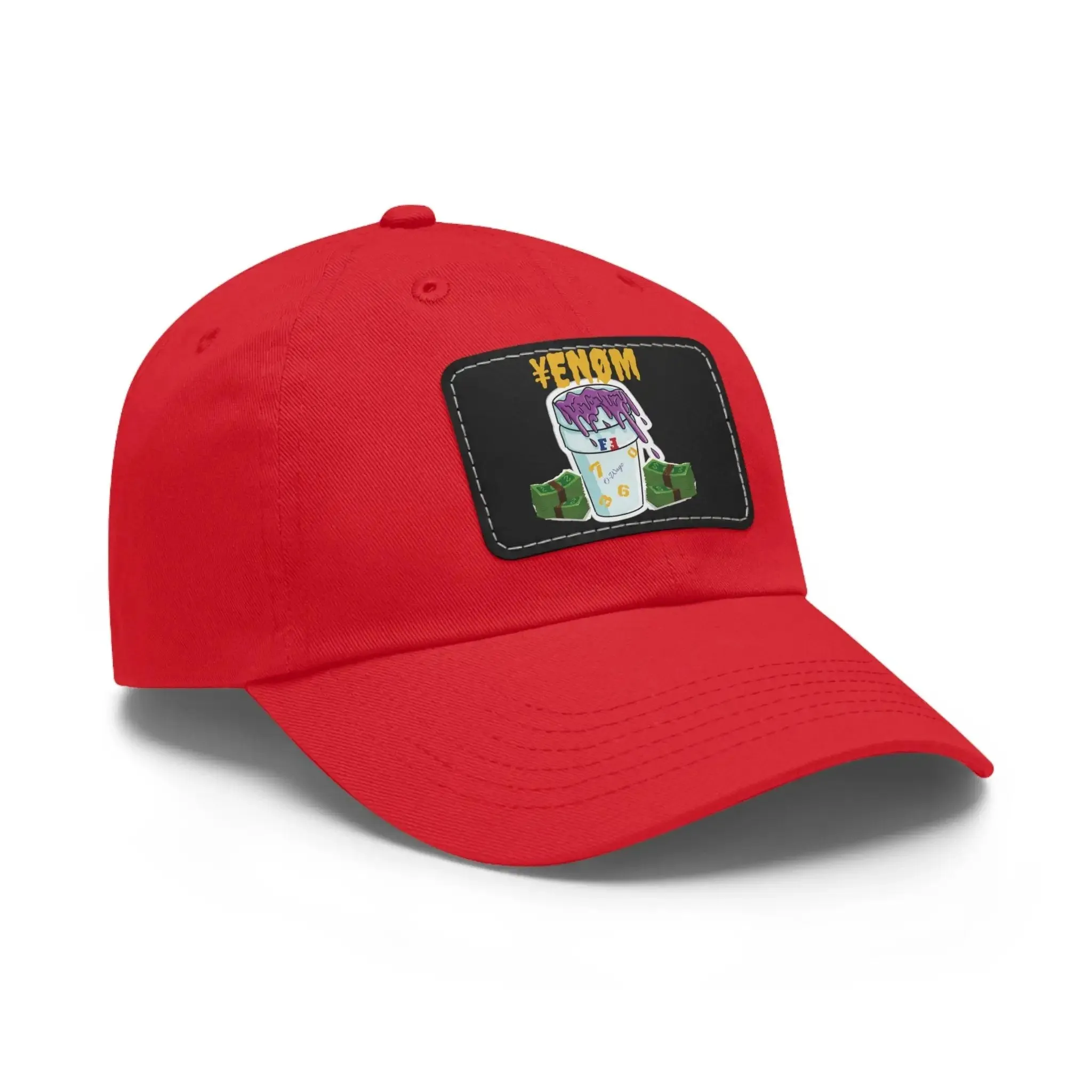 Keyan Dad Hat with Leather Patch (Rectangle)