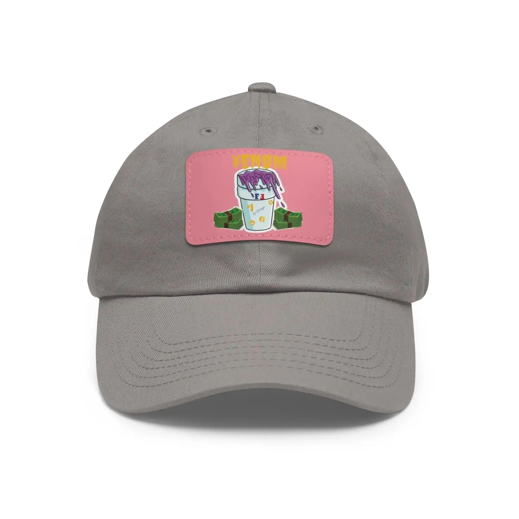 Keyan Dad Hat with Leather Patch (Rectangle)