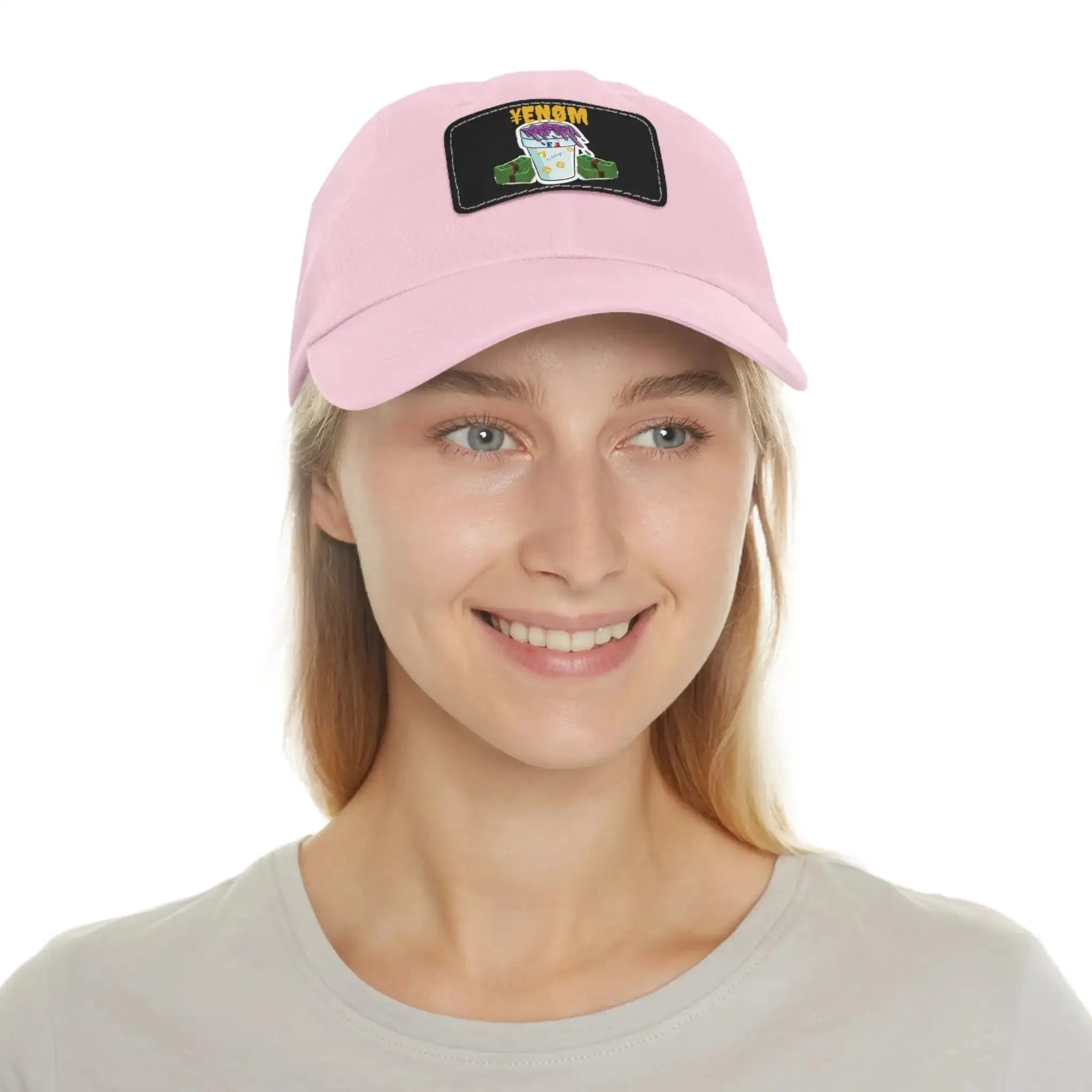 Keyan Dad Hat with Leather Patch (Rectangle)