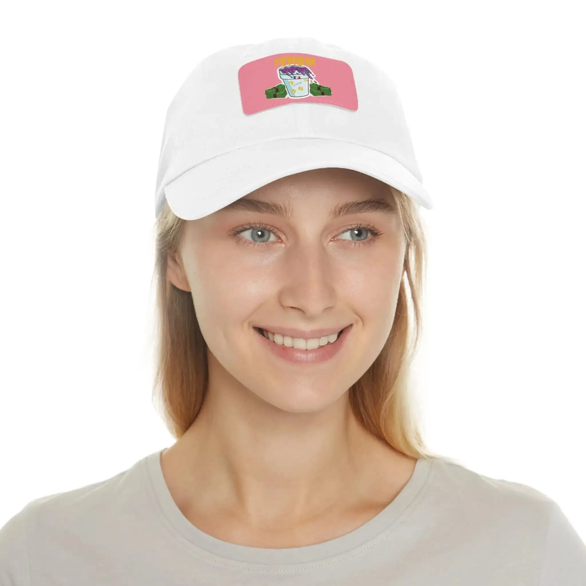 Keyan Dad Hat with Leather Patch (Rectangle)