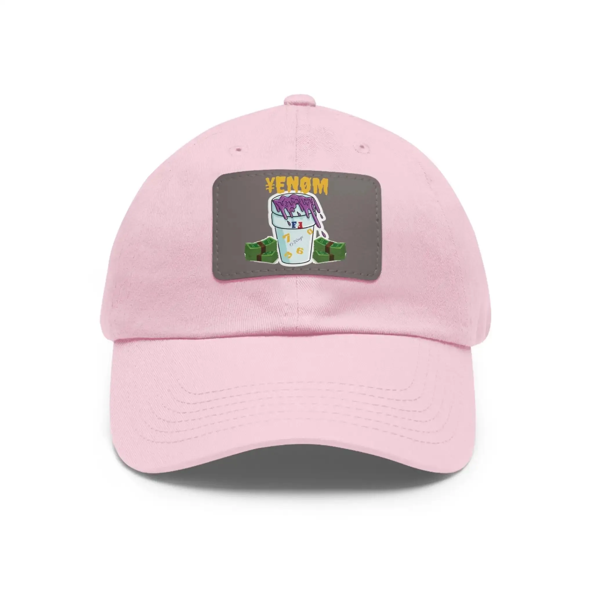 Keyan Dad Hat with Leather Patch (Rectangle)